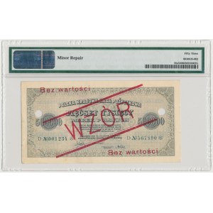 WZÓR 500.000 mkp 1923 - 6 cyfr - D - perforacja - PMG 53