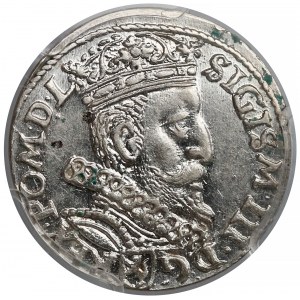 Zygmunt III Waza, Trojak Kraków 1601 - w prawo - PCGS MS62