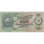 WZÓR 10 mln mkp 1923 - B - PMG 64 NET