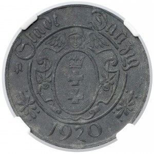 Gdańsk, 10 fenigów 1920 - 61 perełek 