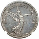 Nike 5 złotych 1930 - rzadki rok - NGC AU58