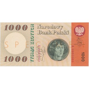 SPECIMEN / WZÓR 1.000 złotych 1965 - A 