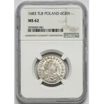 Jan III Sobieski, Szóstak Bydgoszcz 1683 - NGC MS62