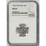 10 groszy 1923 - NGC MS64