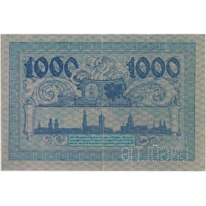 Glogau (Głogów), 1.000 mark 1922 - perforacja UNGÜLTIG