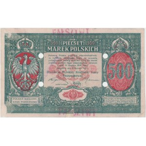 Falsyfikat z epoki 500 mkp 01.1919