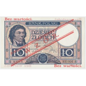 WZÓR 10 złotych 1919 - III EM.A
