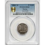 Wolne Miasto Gdańsk, Grosz 1809-M - CZYSTE srebro - PCGS MS62 (MAX)