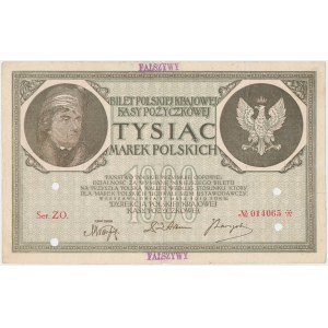 Falsyfikat z epoki 1.000 mkp 05.1919 - Ser.ZO.