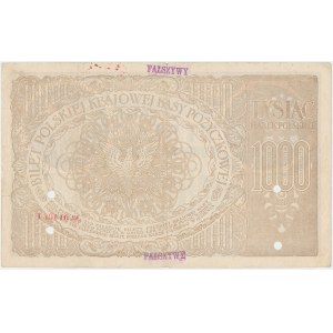 Falsyfikat z epoki 1.000 mkp 05.1919 - Ser.ZO.
