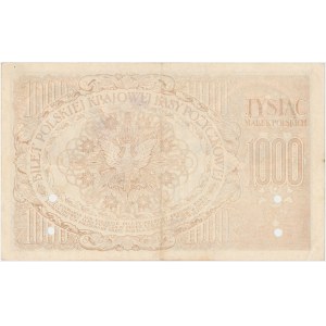 Falsyfikat z epoki 1.000 mkp 05.1919 - Ser.ZAG