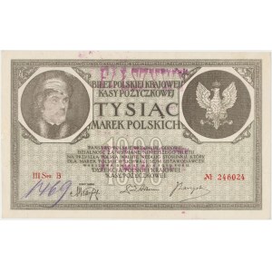 Falsyfikat z epoki 1.000 mkp 05.1919 - III Ser.B