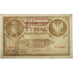 Falsyfikat z epoki 1.000 mkp 05.1919 - III Ser.B