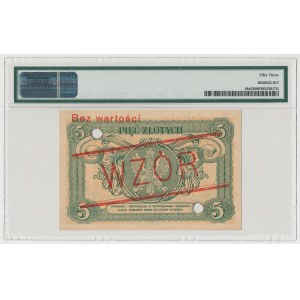 WZÓR 5 złotych 1925 Konstytucja - Nr 4 - PMG 53