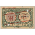 WZÓR 5 złotych 1925 Konstytucja - Nr 4 - PMG 53