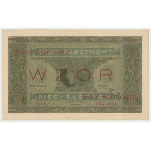 WZÓR 5 złotych 1926 - Ser.A