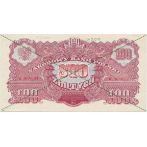WZÓR 100 złotych 1944 ...owym - AC