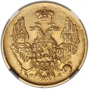 3 ruble = 20 złotych 1834 ПД, Petersburg - NGC AU53