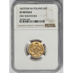 3 ruble = 20 złotych 1837 ПД, Petersburg - NGC XF