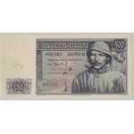 Londyn 500 złotych 1939 A 000000 - DRUK PRÓBNY - bez znaku wodnego - PMG 58