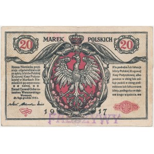 Falsyfikat z epoki 20 mkp 1916 Generał