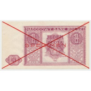 SPECIMEN 1 złoty 1946
