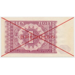 SPECIMEN 1 złoty 1946