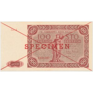 SPECIMEN 100 złotych 1947 - Ser.A