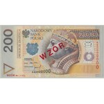 WZÓR 200 złotych 1994 - AA 0000000 - Nr 1901 - PMG 66 EPQ