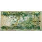 Eastern Caribbean (Montserrat), 5 dollars 1986