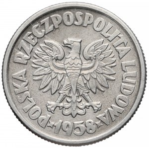 Próba ALUMINIUM 5 złotych 1958 Waryński (1 z 20 szt)