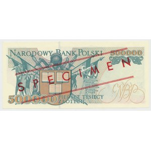 WZÓR 500.000 złotych 1993 - A 0000000 - No.0084