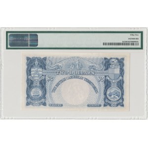 British West Indies / Anglophone Karibik, 2 Dollar 1962 - PMG 55