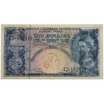 British Caribbean Territories, 2 dollars 1962 - PMG 55