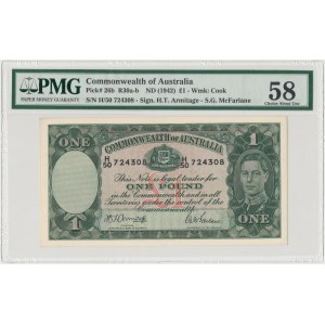 Australia, 1 Pound (1942) - PMG 58