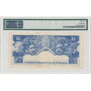 Australia, 5 Pounds ND (1954-59) - PMG 55