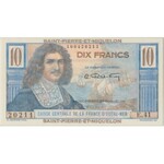 Saint Pierre & Miquelon, 10 francs (1950-60) - PMG 64