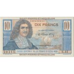 Saint Pierre & Miquelon, 10 francs ND (1950-60) - PMG 64