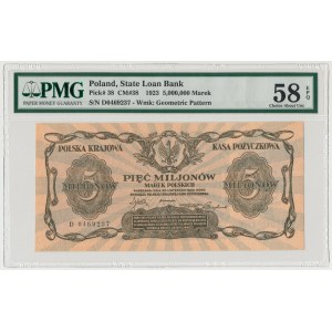 5 mln 1923 - PMG 58 EPQ