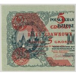 5 groszy 1924 - lewa połowa - PMG 55 EPQ