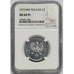 2 złote 1971 Jagody - proof like - NGC MS64 PL