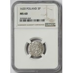Prusy, Jan Zygmunt, Półtorak Królewiec 1620 - NGC MS60