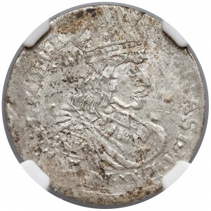 Jan II Kazimierz, Szóstak Bydgoszcz 1662 TT - NGC AU50