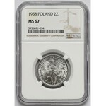 2 złote 1958 Jagody - NGC MS67