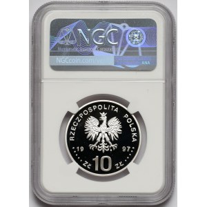 10 złotych 1997 Stefan Batory - popiersie - NGC PF69 UC