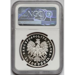 Mały Tryptyk 100.000 złotych 1990 Piłsudski - NGC PF69 UC