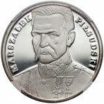 Mały Tryptyk 100.000 złotych 1990 Piłsudski - NGC PF69 UC