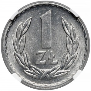 1 złoty 1968 - rzadki rocznik - NGC MS63