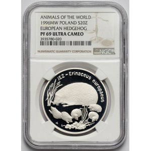 20 złotych 1996 Jeż - NGC PF69 UC