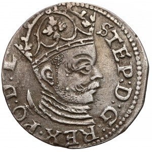 Stefan Batory, Trojak Ryga 1585 - mała głowa